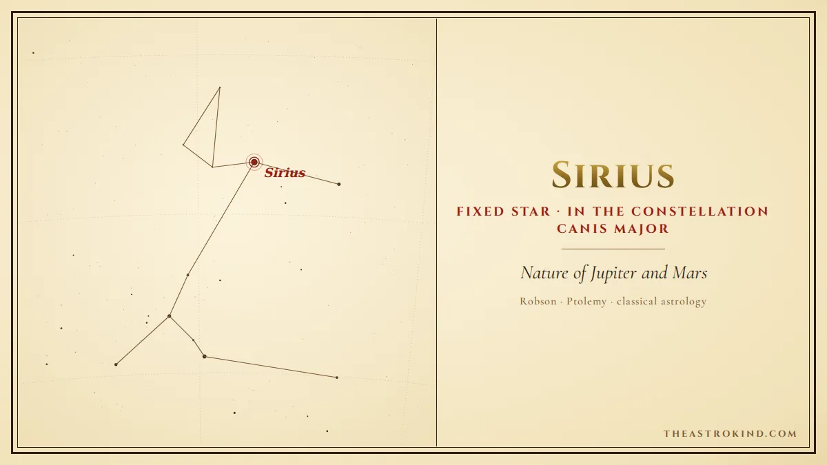Sirius in Natal Astrology: The Star of Isis and Its Power