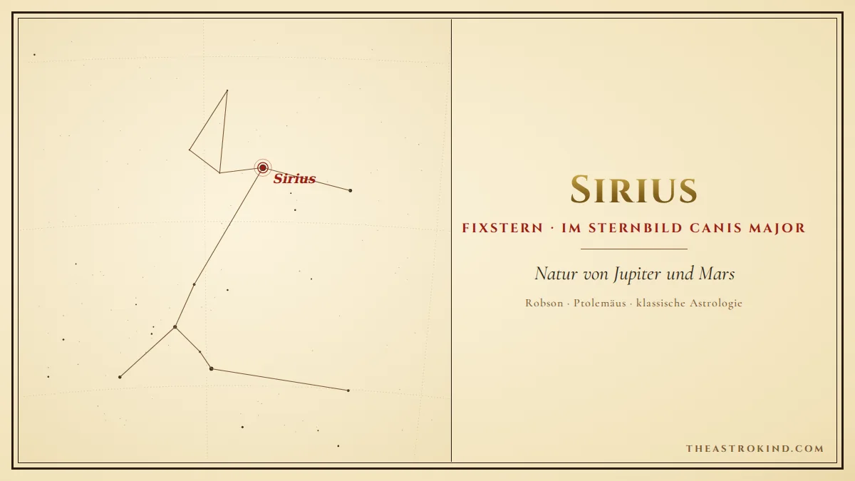 Sirius in Ihrem Geburtshoroskop: Der hellste Fixstern