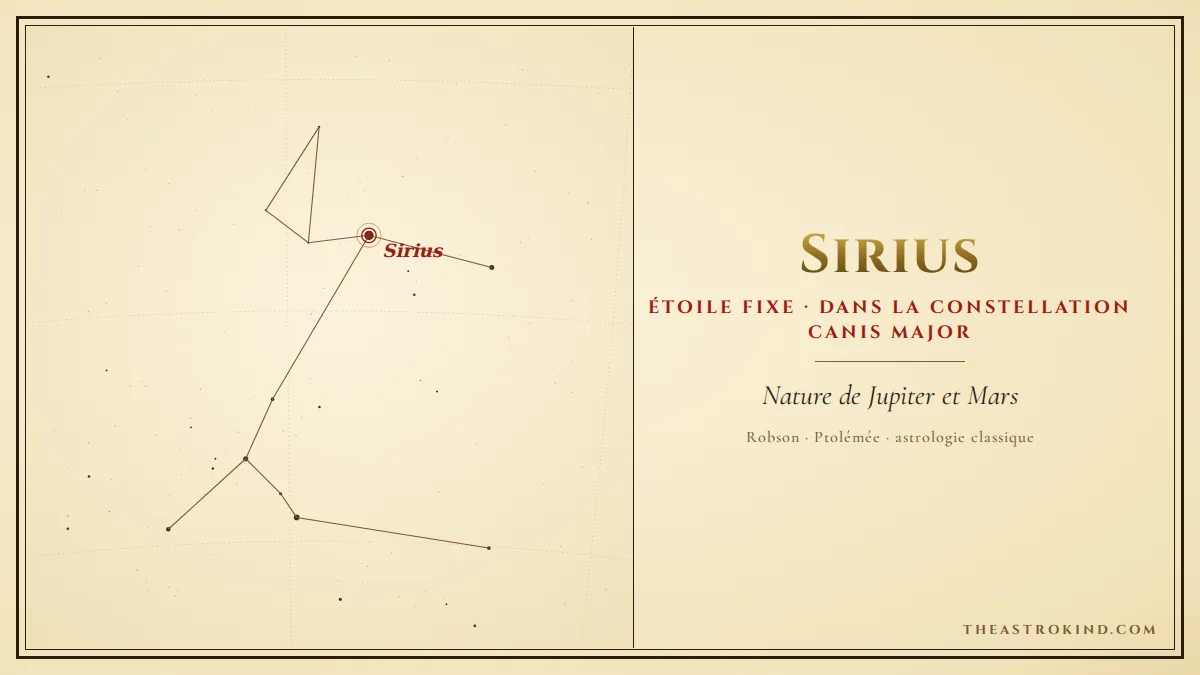 Sirius en astrologie natale : l'étoile la plus brillante