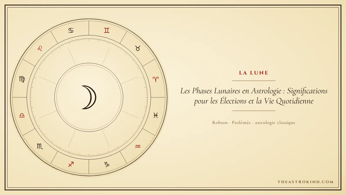 Les Phases Lunaires en Astrologie : Significations pour les Élections et la Vie Quotidienne