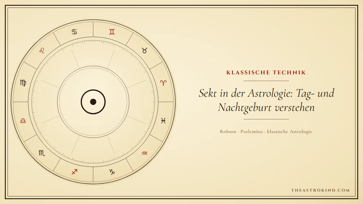 Sekt in der Astrologie: Tag- und Nachtgeburt verstehen