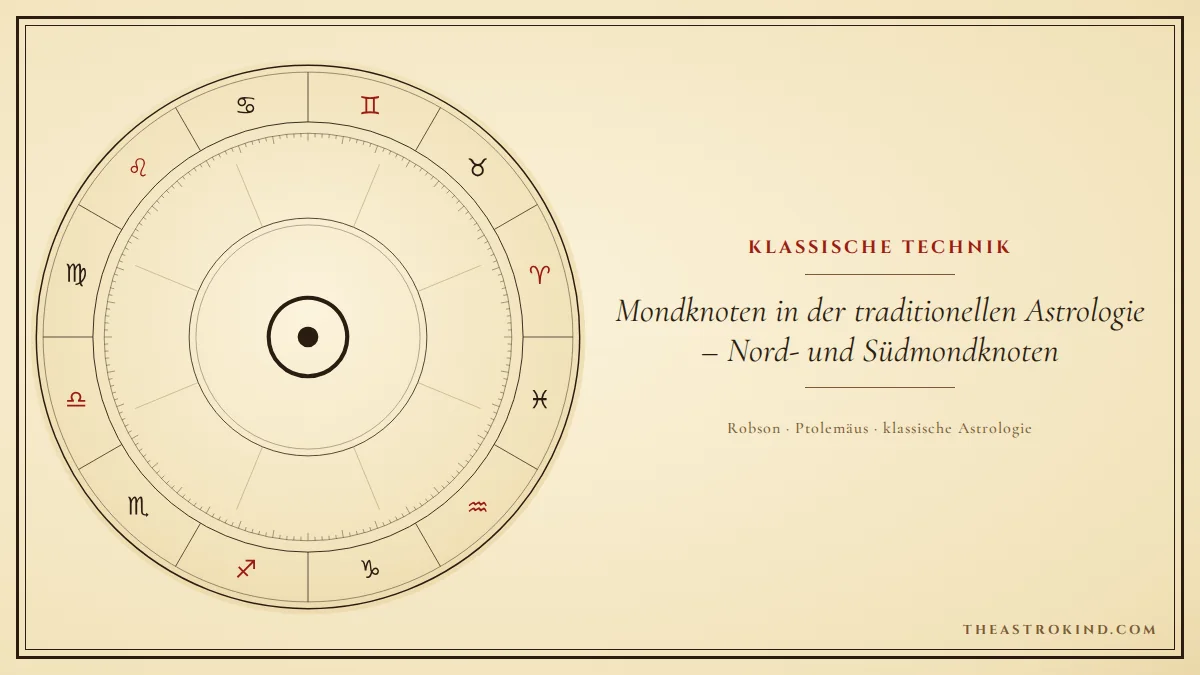 Mondknoten in der traditionellen Astrologie – Nord- und Südmondknoten