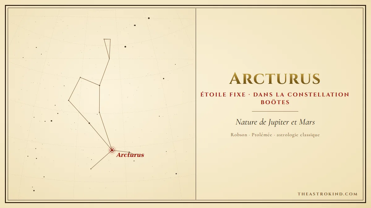 Arcturus en astrologie : signification dans le thème natal