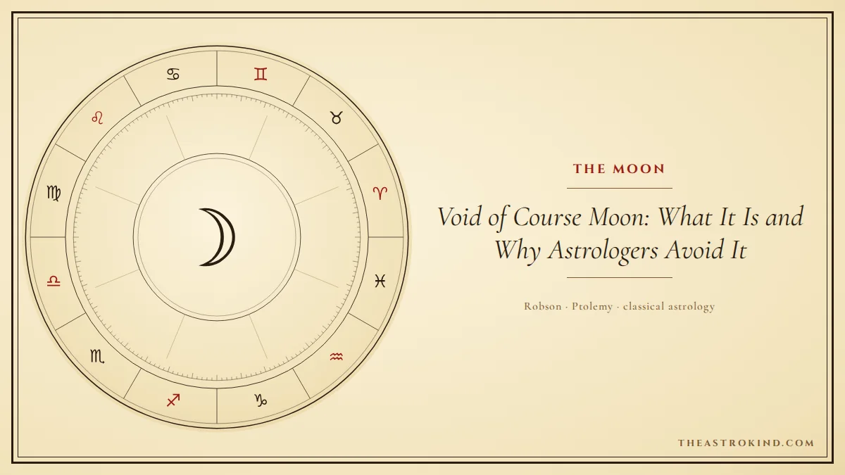 Void of Course Moon: What It Is and Why Astrologers Avoid It