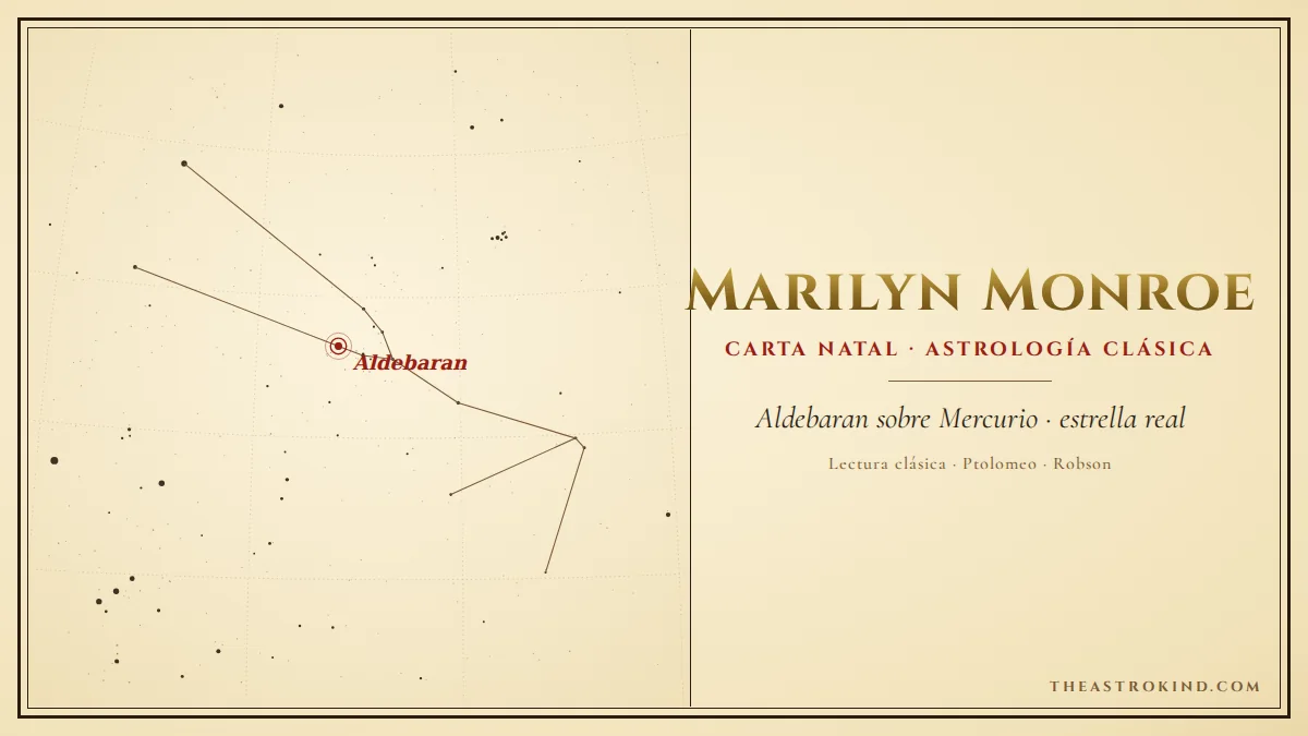 ¿Cómo interpretar la carta natal de Marilyn Monroe?