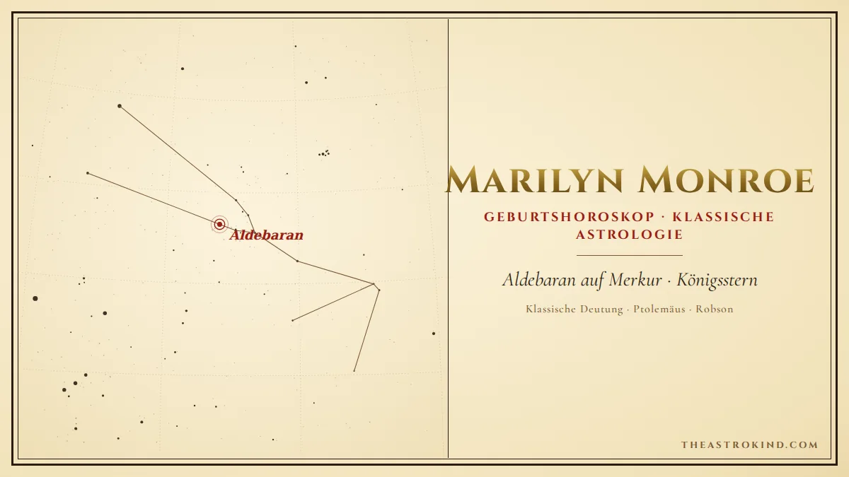 Wie deutet man das Geburtshoroskop von Marilyn Monroe?