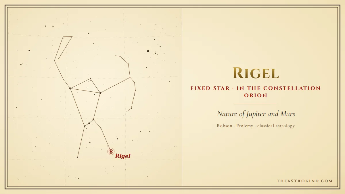 Rigel in Natal Chart: The Foot of Orion's Honor