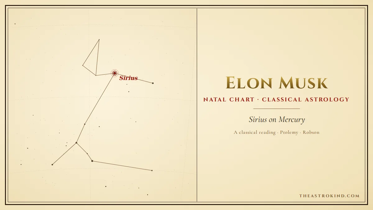Elon Musk Natal Chart: A Classical Astrology Reading