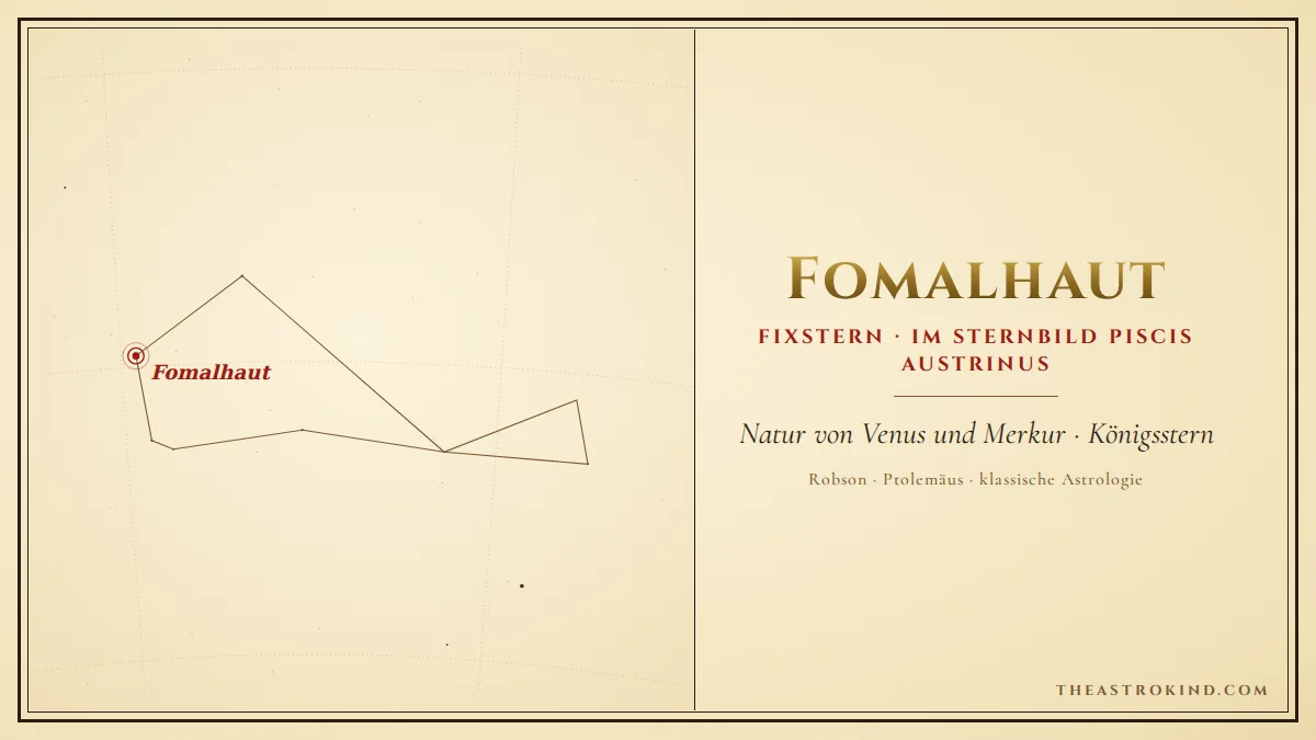 Wie wirkt Fomalhaut im Natal-Chart?
