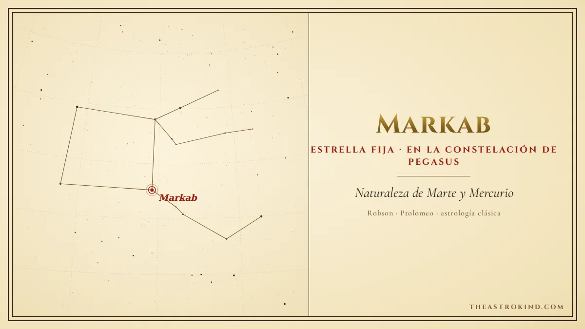 ¿Cómo interpretar Markab en la carta natal?