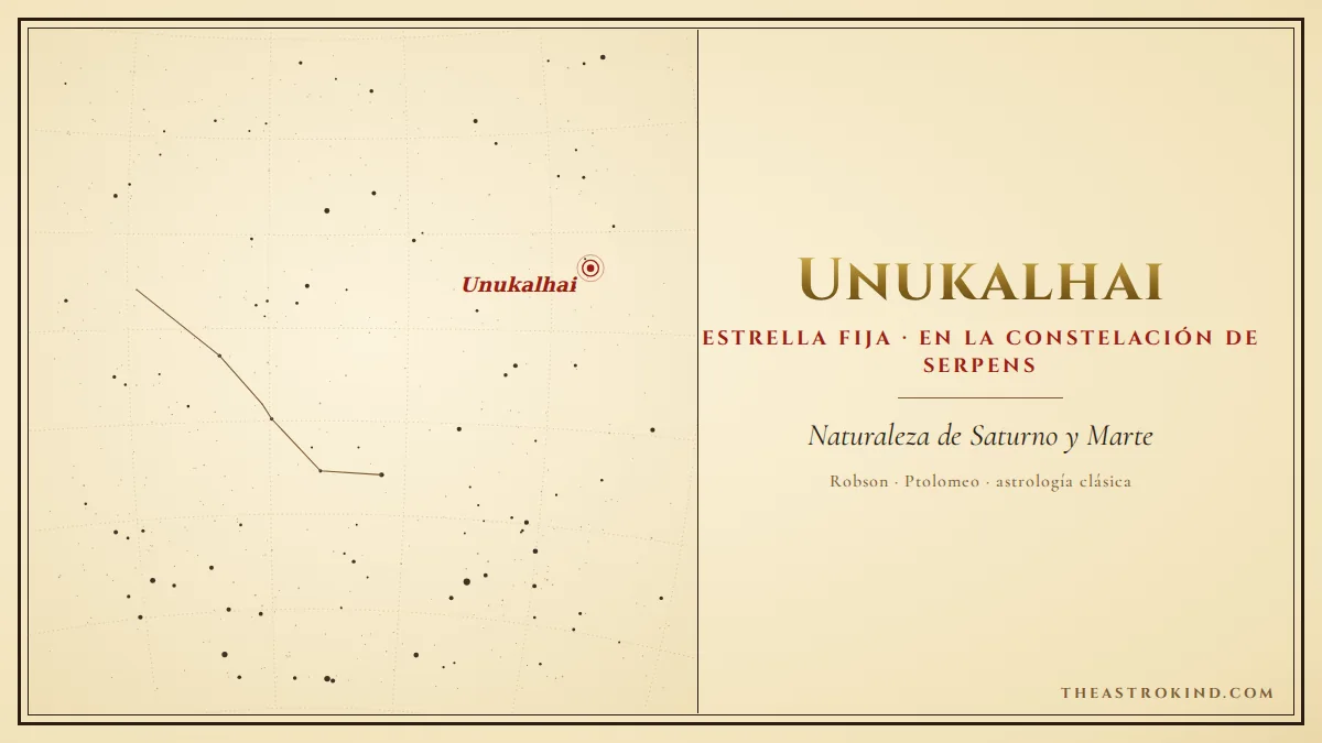 ¿Cómo interpretar Unukalhai en astrología natal?