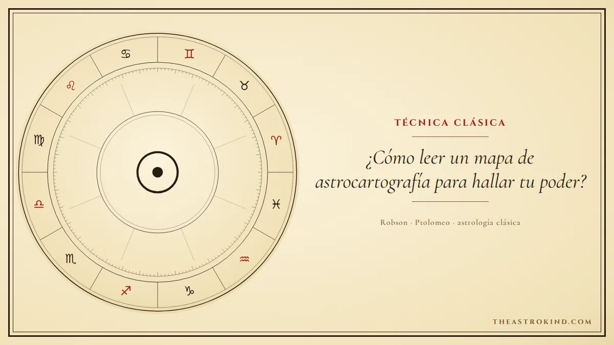 ¿Cómo leer un mapa de astrocartografía para hallar tu poder?