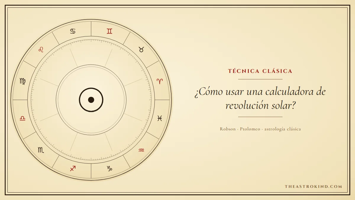 ¿Cómo usar una calculadora de revolución solar?