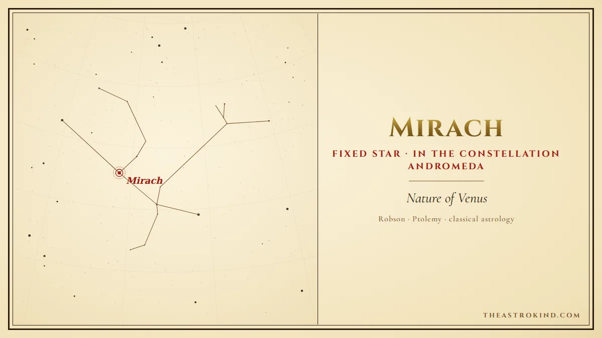 What Does Mirach in the Natal Chart Reveal?