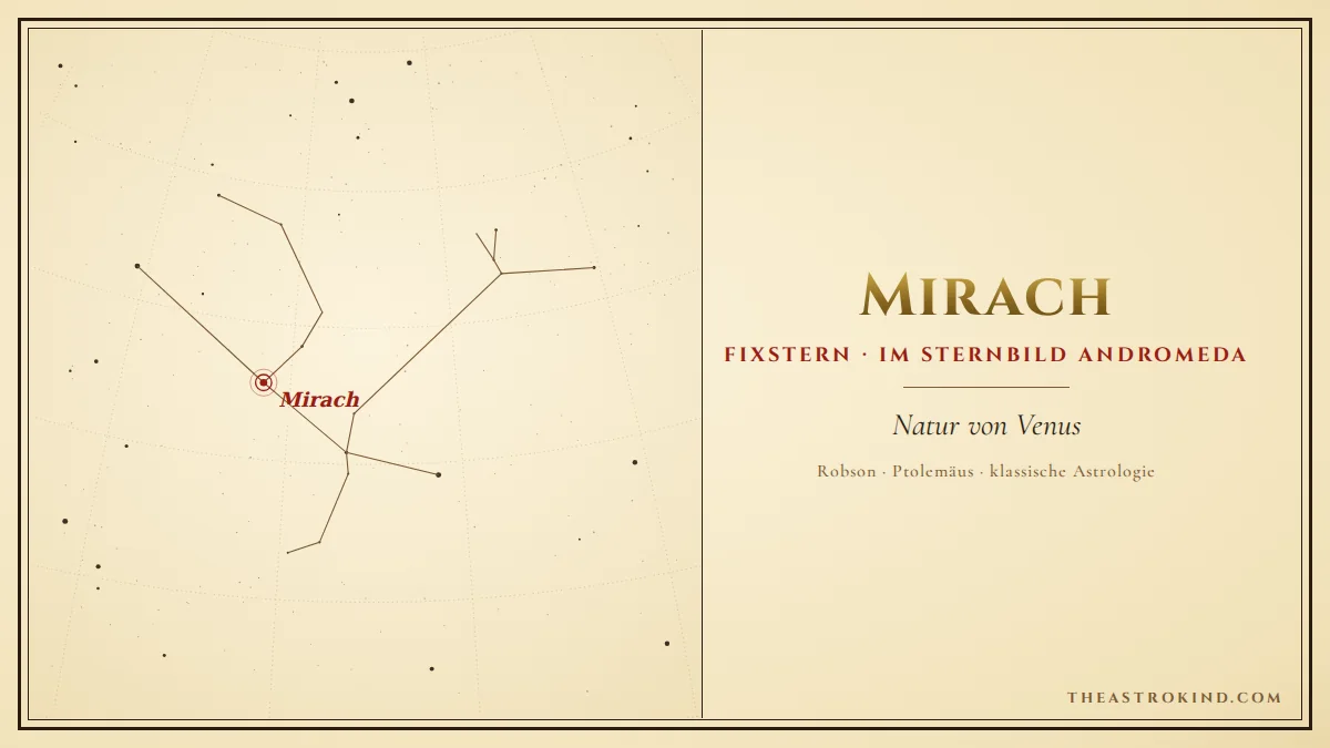 Wie deutet man Mirach im natal chart?