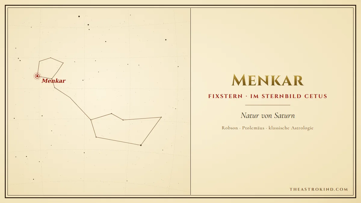 Menkar in der Astrologie: Welche Lasten trägt das Geburtshoroskop?