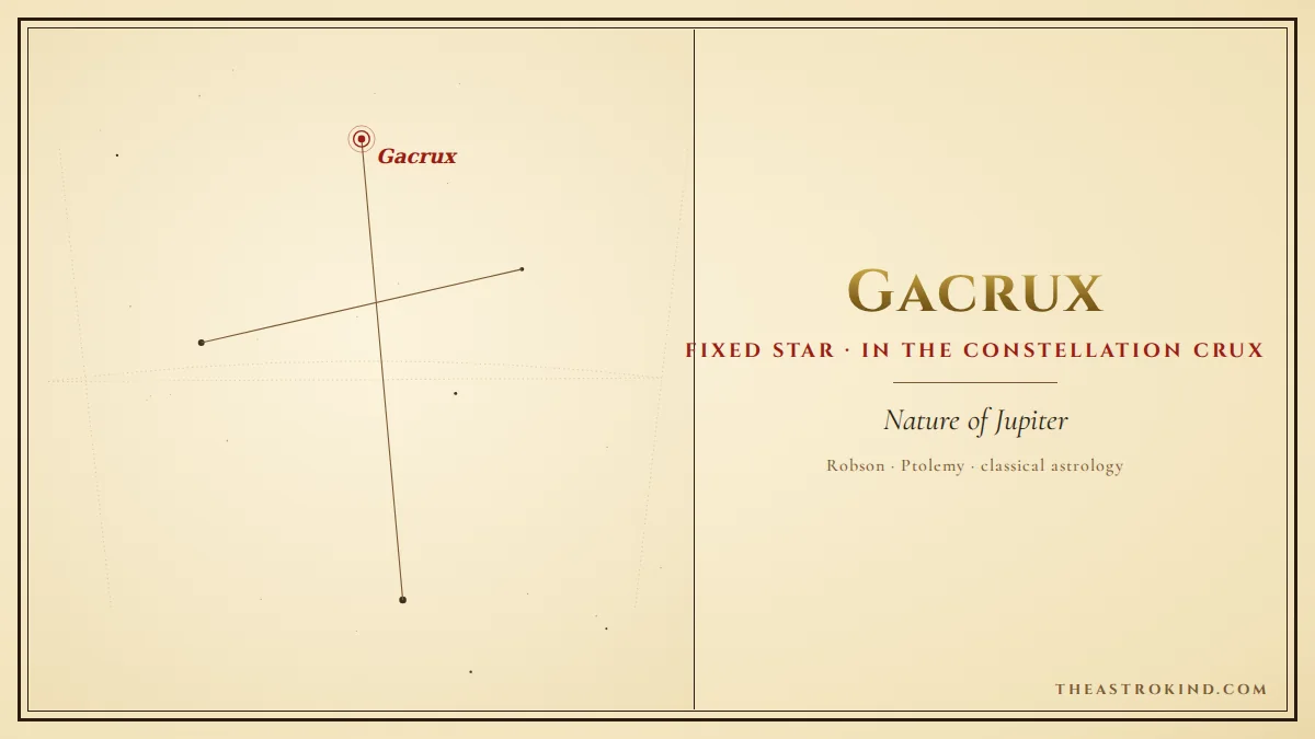 What Does Gacrux Mean in Your Natal Chart?