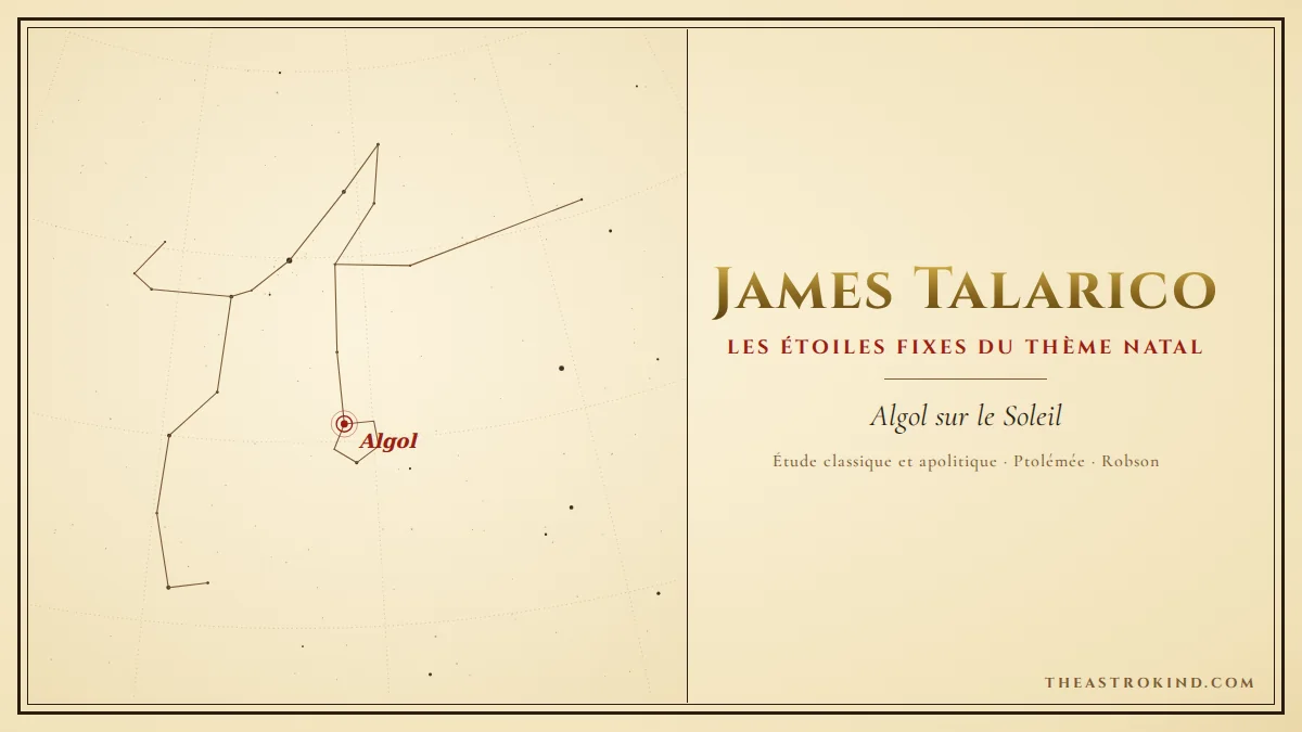 Que promettent les étoiles fixes dans le thème natal de James Talarico ?