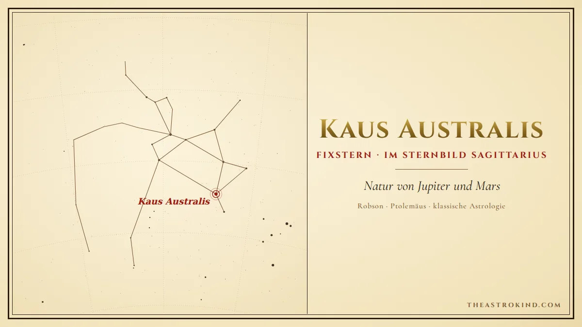 Kaus Australis im Geburtshoroskop: Was bedeutet er?
