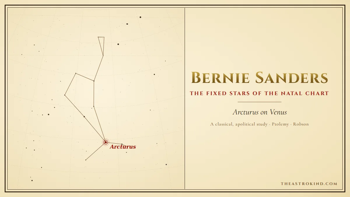 Fixed Stars in the Natal Chart of Bernie Sanders