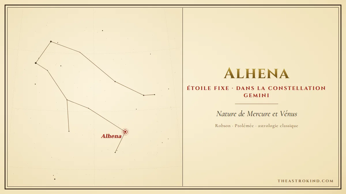 Comment interpréter Alhena dans le thème natal ?