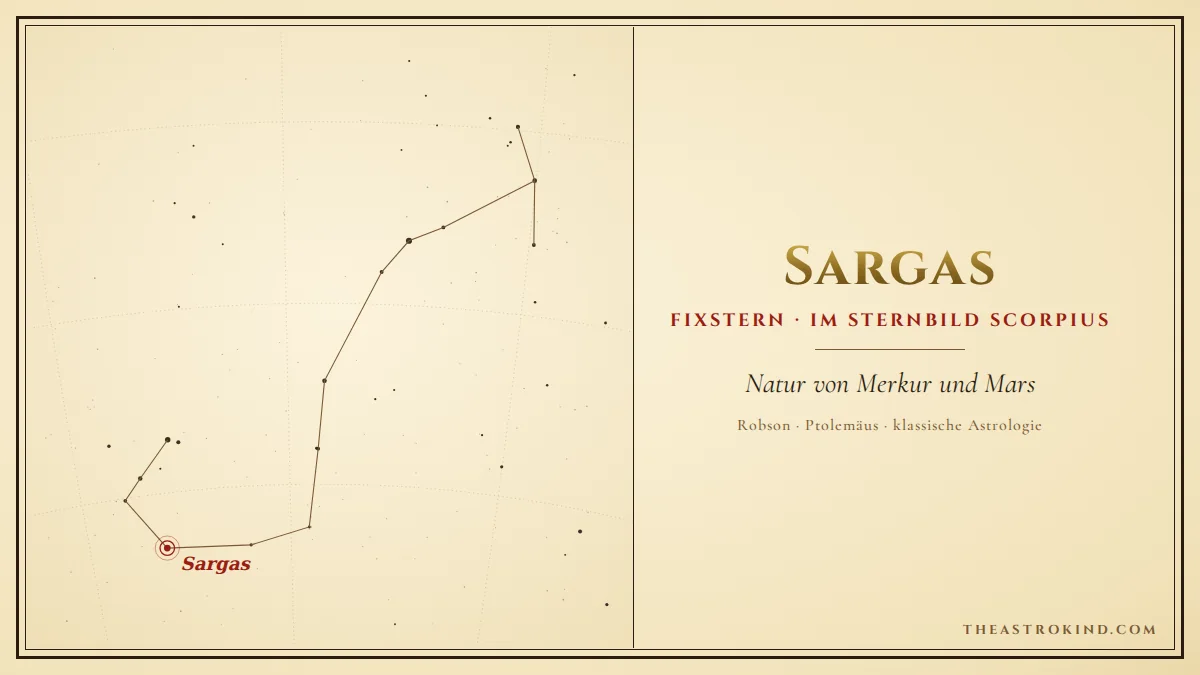 Sargas im Geburtshoroskop: Was bedeutet der Fixstern?