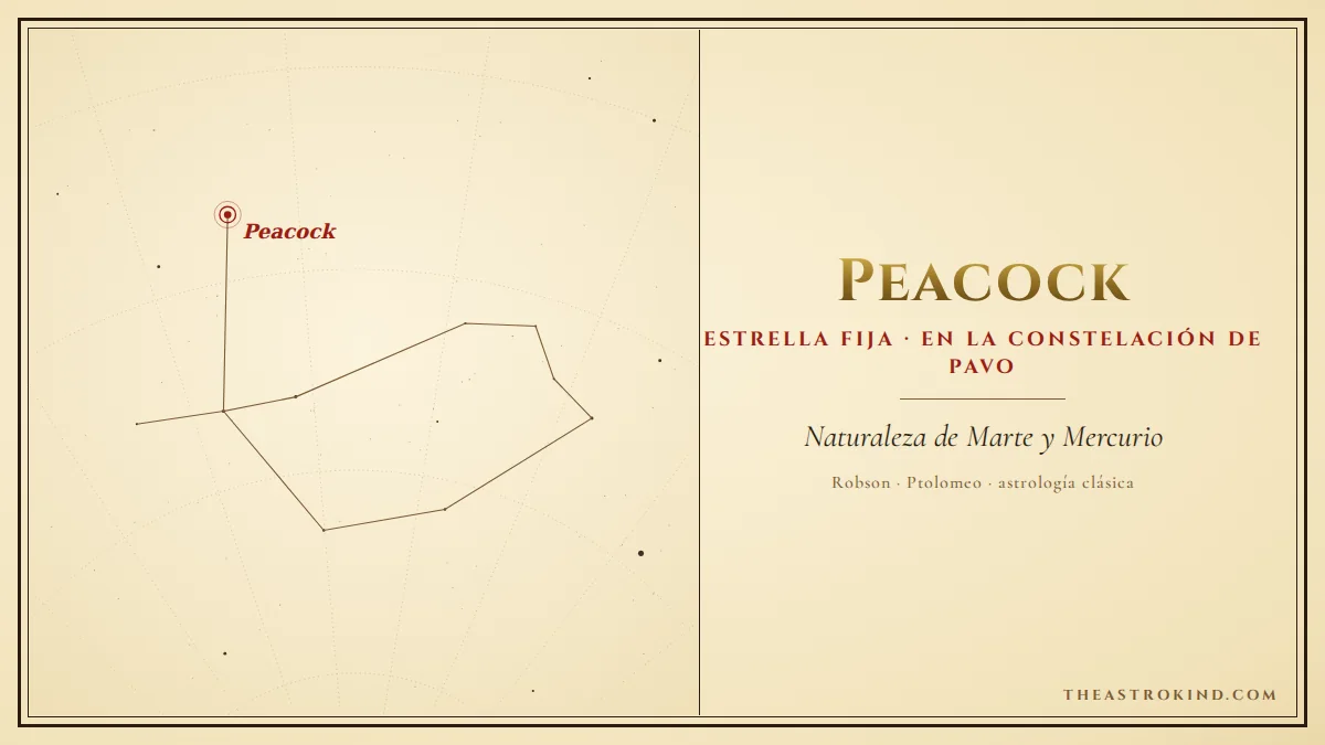 ¿Cómo influye la estrella Peacock en tu carta natal?