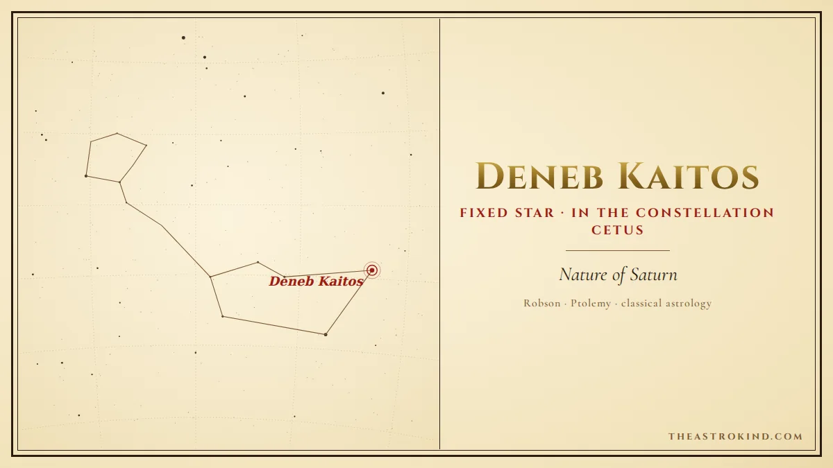 Deneb Kaitos in the Natal Chart: What Does It Mean?