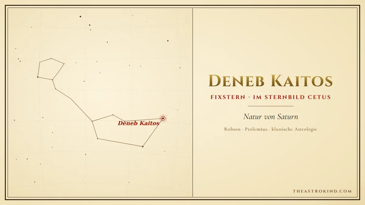 Deneb Kaitos im Geburtshoroskop: Was bedeutet er?