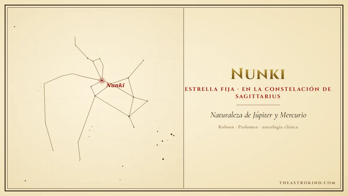¿Cómo influye Nunki en tu carta natal?