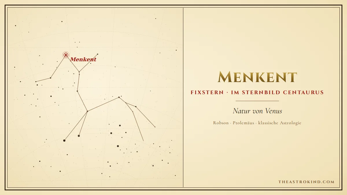 Menkent im Geburtshoroskop: Was bedeutet der Fixstern?