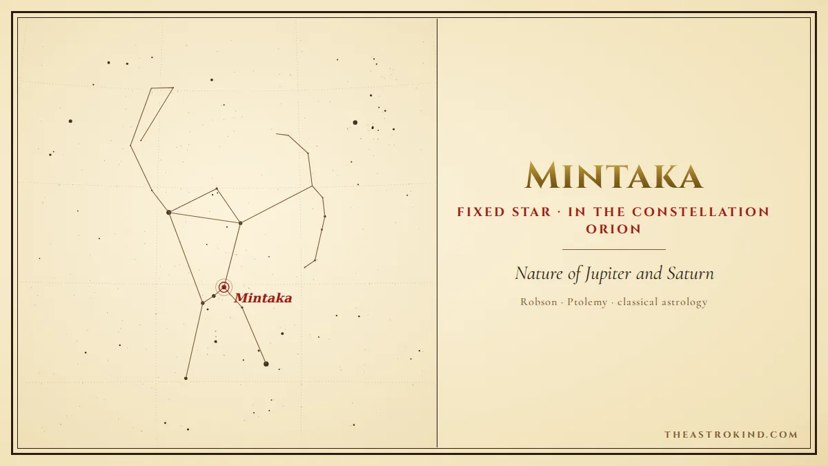 Mintaka in Your Natal Chart: What Does It Mean?