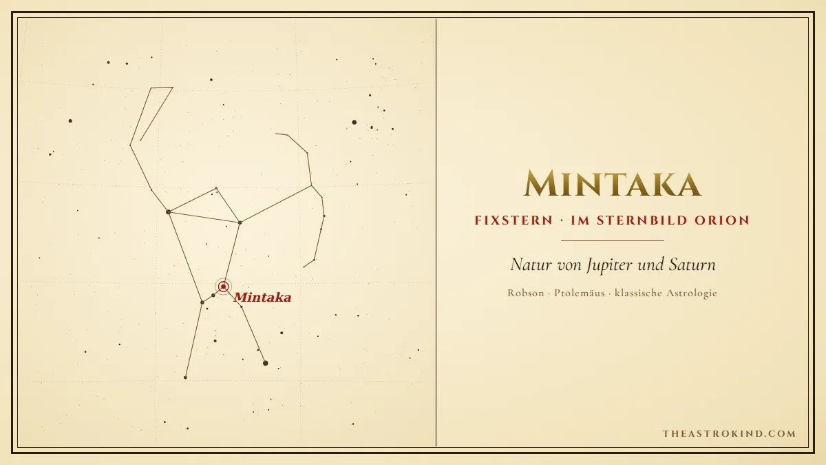 Mintaka im Geburtshoroskop: Was bedeutet der Fixstern?