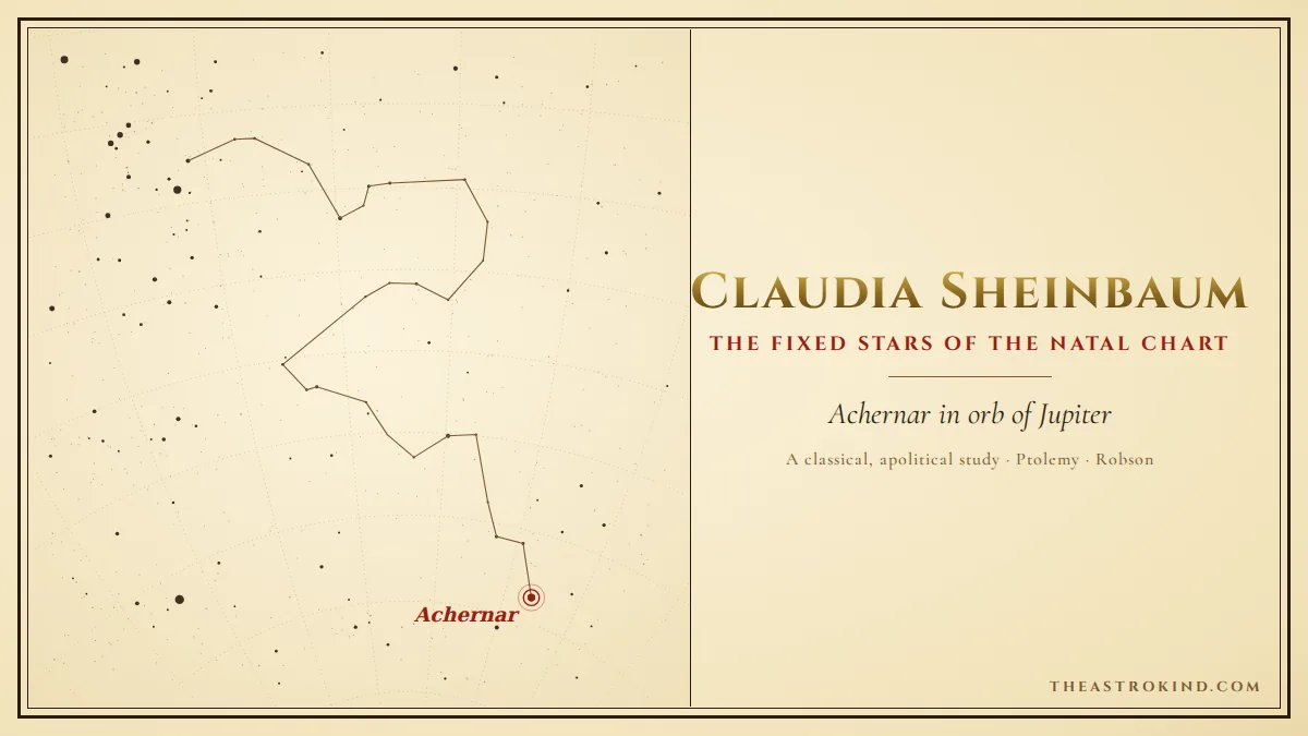 Fixed Stars in Claudia Sheinbaum's Chart