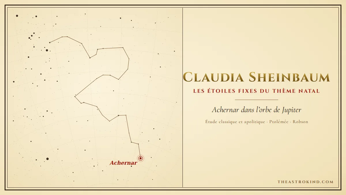 Étoiles fixes dans le thème natal de Claudia Sheinbaum