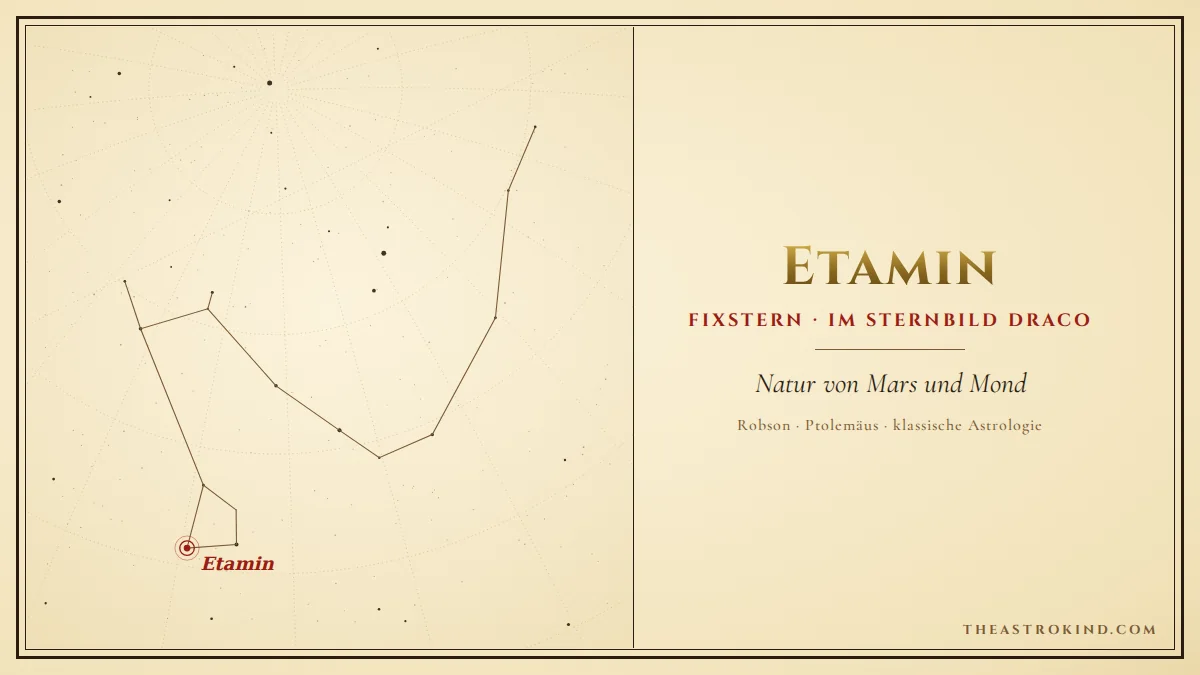 Wie wirkt Etamin im Geburtshoroskop?