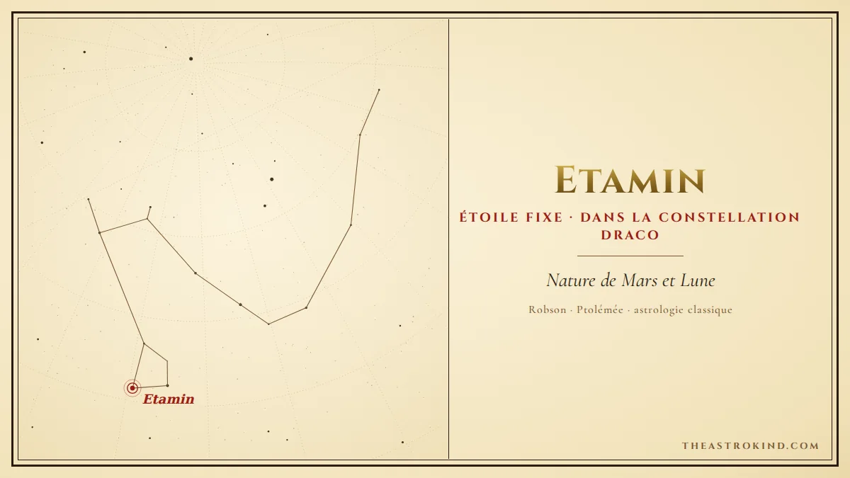 Etamin en thème natal : que révèle cette étoile fixe ?