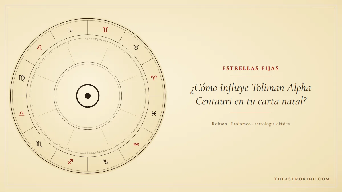 ¿Cómo influye Toliman Alpha Centauri en tu carta natal?