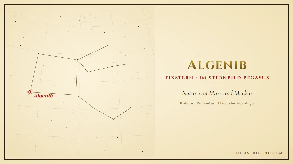 Algenib im Horoskop: Was bedeutet der Fixstern?