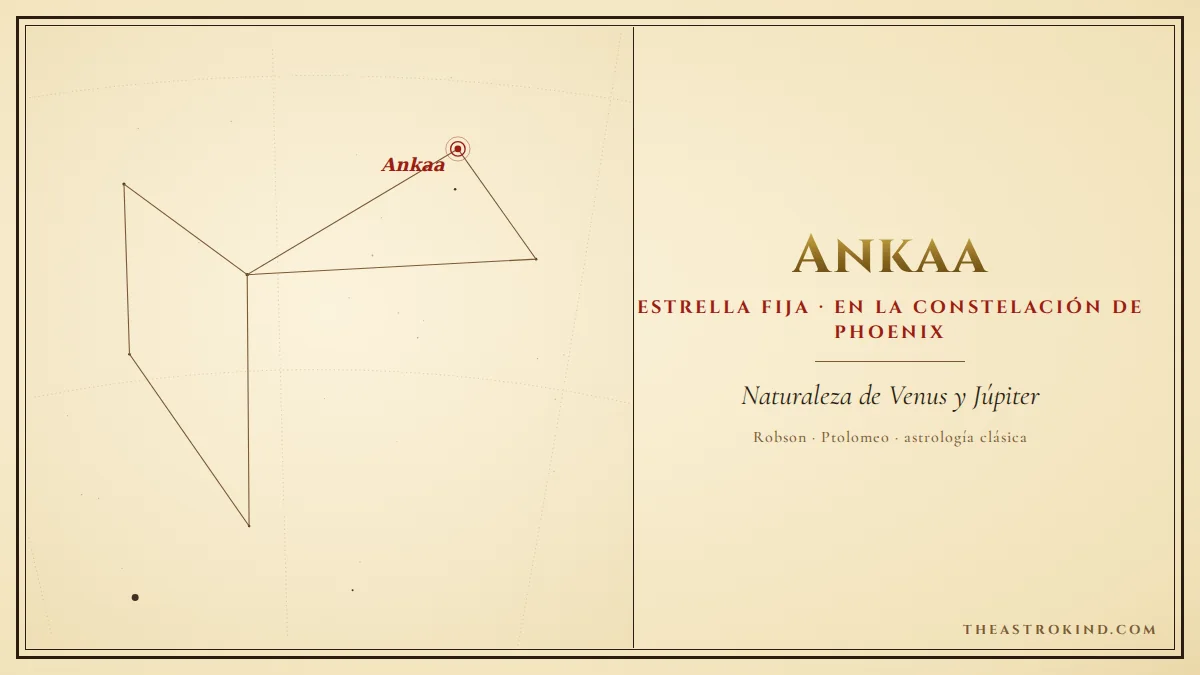 ¿Cómo influye Ankaa en la carta natal?