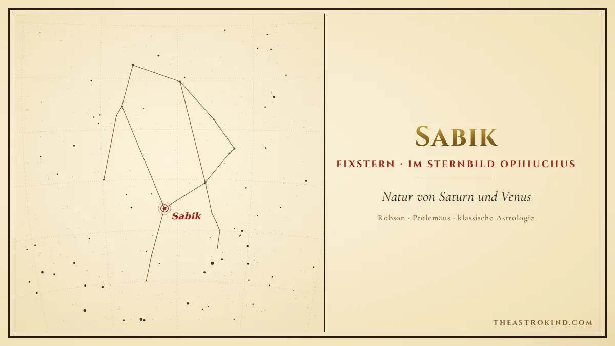 Sabik in der Astrologie: Was bedeutet er im Natal?