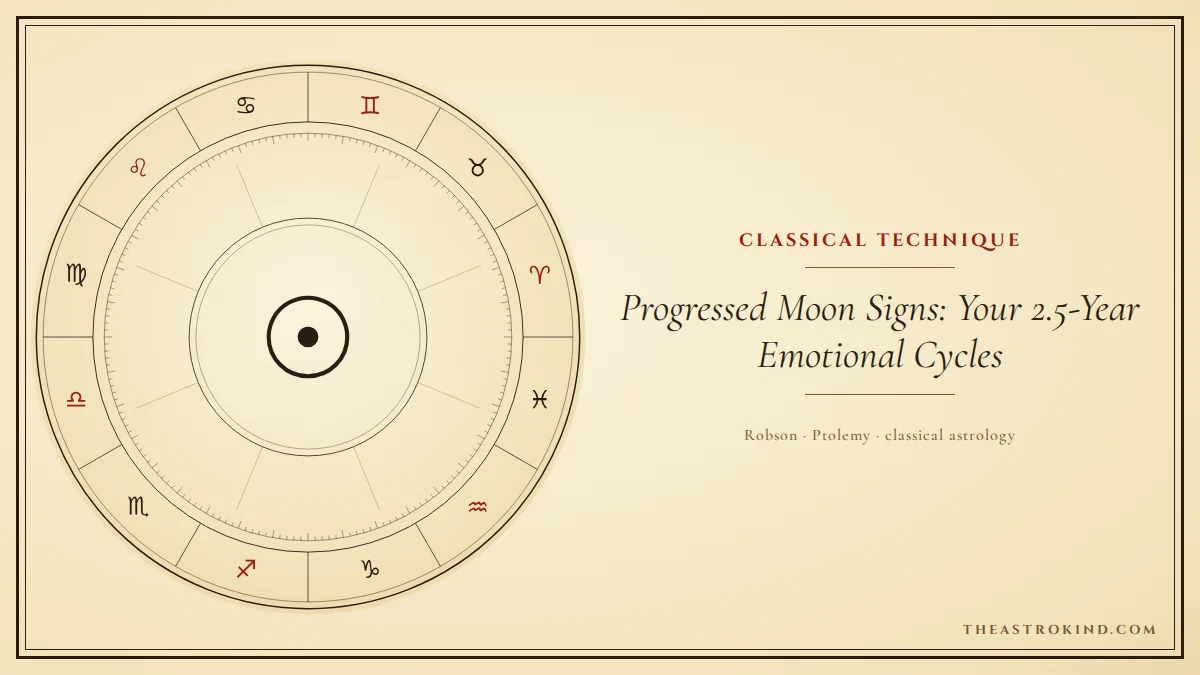 Progressed Moon Signs: Your 2.5-Year Emotional Cycles