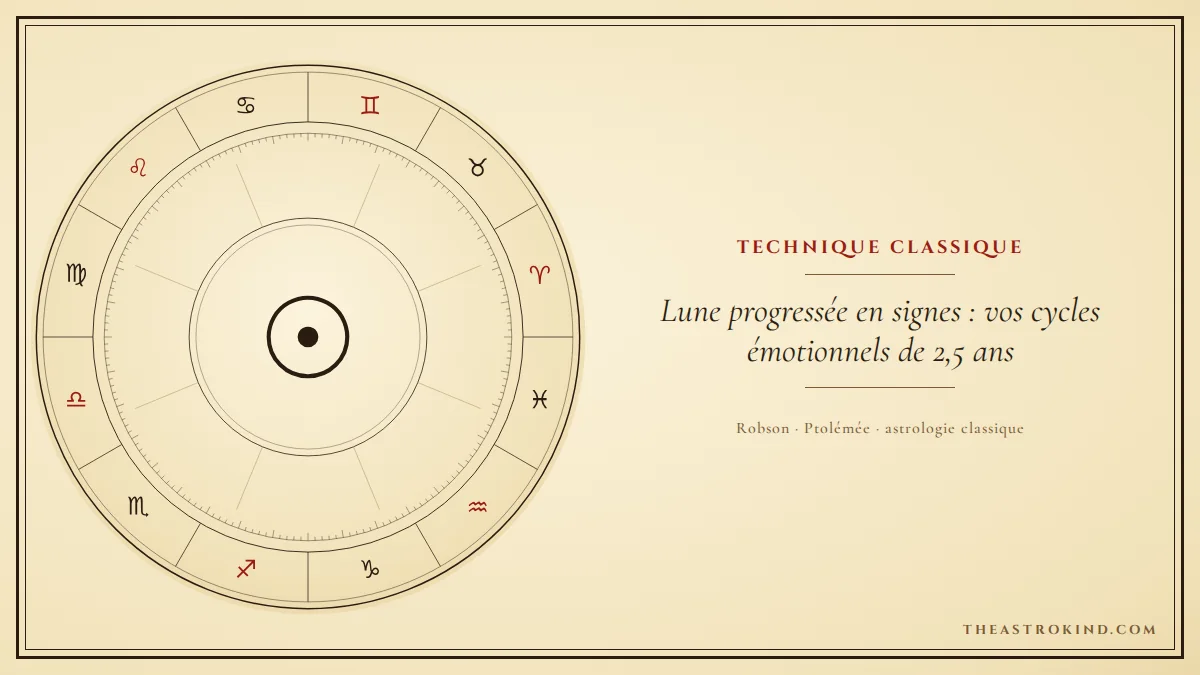 Lune progressée en signes : vos cycles émotionnels de 2,5 ans