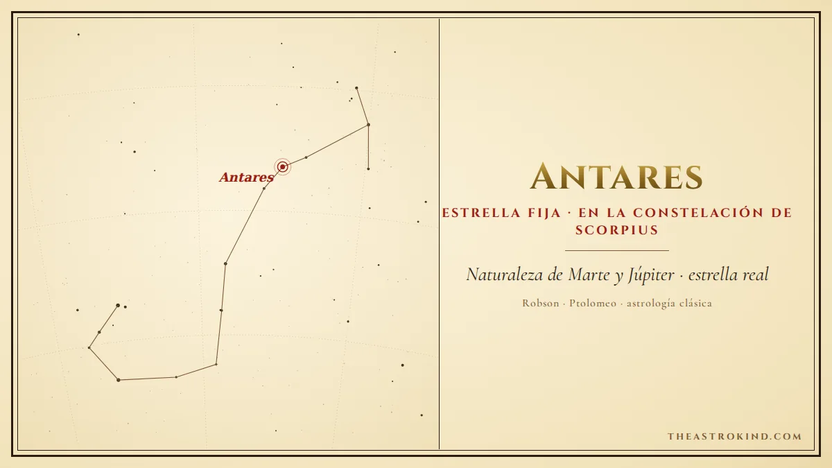 Antares en la astrología natal: el corazón del escorpión