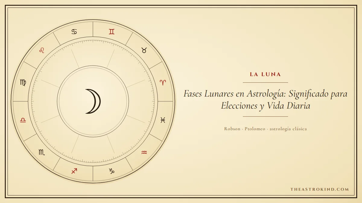 Fases Lunares en Astrología: Significado para Elecciones y Vida Diaria