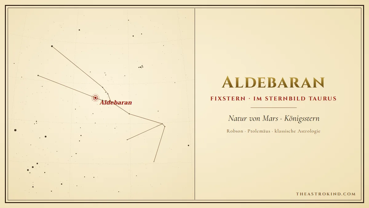 Aldebaran im Natalhoroskop: Das Auge des Stiers
